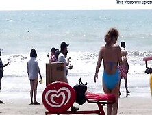 My Unshaved Wifey On The Beach (Part Two),  Older Milf,