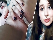 German Tattoo Girl Fucks Herself And Cum Loud!