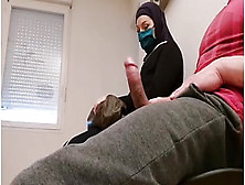 Pervert Doctor Puts A Hidden Camera In His Waiting Room, This Muslim Slut Will Be Caught Red-Handed With Empty French Ball