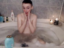 A Bathtub Is Taken By Sweet Girl