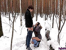 Cute Bitch Fantasizes About Teacher And Sex With Him In The Forest