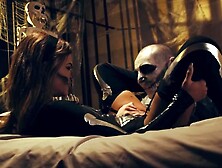 Halloween Night Culminates For Lovers With Passionate Sex