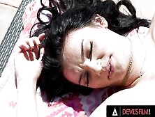 Devils Movie - 19 Yo Beauty Gets Her Twat Fisted And Her Tight Booty Screwed By Stepdaddy