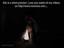 Veneisse Giant Cone Lamp Deep In Pussy & Anal Fisting Fr