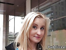 After Takes Money Blonde Bangs In Hotel