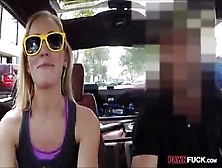 Blond Bimbo Sells Her Car Sells Her Twat At The Pawnshop