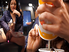 Latina Loves Mcdonald’S Ice Cream With Cum On It And A Toy Inside Her