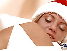 Merry Fucking Christmas Super-Hot Blonde Old Cumshot Drilled