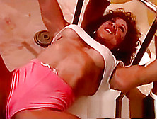 Shaunice Works Out In Pink Shorts