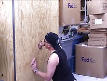 Two Bearded Studs Swap Blowjobs At A Sex Store Gloryhole
