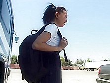 The Cute Bamboo Gets Fucked On Her Way To School