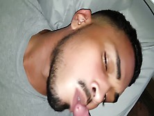 Lucky Daddy Gets Cock Sucked By Spanish Stud