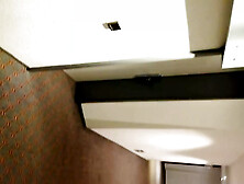 Risky Naked Jerking Off In The Hotel Aisle