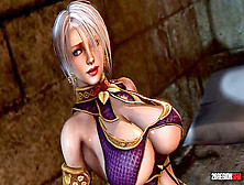 Ivy Valentine Nailed By A Large Monster Manhood