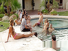 Swinger Party Topless Fun At The Pool