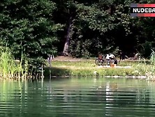 Christiane Paul Naked Swimming In Lake – Das Adlon.  Eine Familiensaga