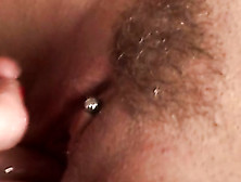 Digging In Her Twat,  She Loves Feeling Her Pierced Clit Making Her Hot