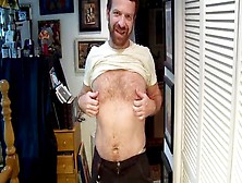 Hairy Artist Disrobes And Masturbates For A Furry Joi