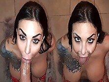 Headjob In Red Fishnets Ends With Massive Sperm Shot On Face! Chantychrys