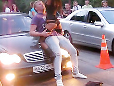 Crazy Amateur Record With Brunette,  Russian Scenes
