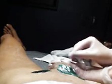 Cock Wax With Erection