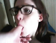 Close Up Pov Blowjob With Great Cumshot