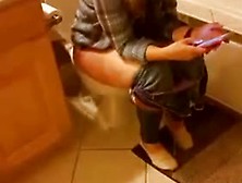 Blonde Caught Peeing