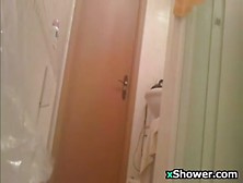 Hidden Bathroom Camera Watching Her
