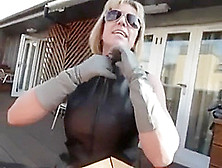 Leather Milf Blowjob