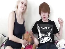 Lucky Redhead Boy With Big Cock Three Times With Roommate