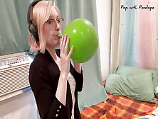 Blowing Up Three 17'' Tuftex Balloons Then Lighter Popping Them!
