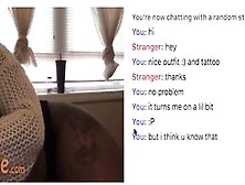 Black Tattooed Girl Plays With Ther Ass And Tits On Omegle Pt. 1