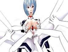 Blue Hair Girl Screw By Robotic Sex Toys
