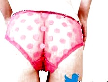 Candy May Watch Through Pink Underwear