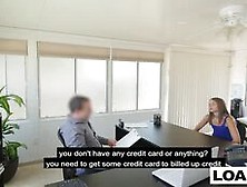 College Teen Fucks In An Office To Get A Loan Approved