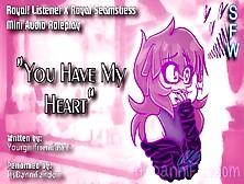 【Sfw Wholesome Audio Roleplay】 "you Have My Heart~" | Royal! Listener X Seamstress! Gf【F4A】
