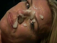 Blonde Babe Loves The Cum On Her Face