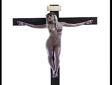 Female Jesus Crucified Naked Canadian French