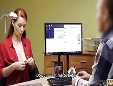 Loan4K.  Alluring Red Head Wants A Vet Clinic And Knows How To Got It