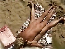 Outdoor Sex On Beach Filmed Through From Top By A Voyeur Cam