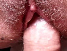 Hairy Pussy Fuck And Cumshot.  Ultra Close-Up!