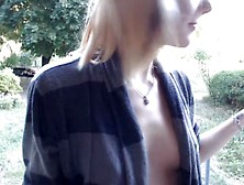 Blonde Flashing Neighbors. Avi