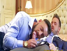 Men Playing - Luxurious Room And Two Executives Fucking Hard After Work