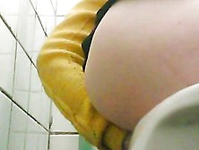 Busty Ass Bending Over And Taking A Good Nice Pee