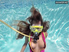 Underwater Show Featuring Irina's Russian Xxx