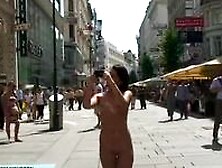 Naked Rihanna Has Fun On Public Streets