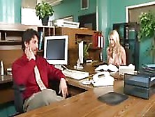 Blonde Bitch Smashed In The Office