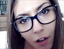 Hot Babe With Glasses Is So Wet And Horny