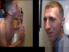Amateur Gay Dudes Gives A Straight Guy In A Gloryhole