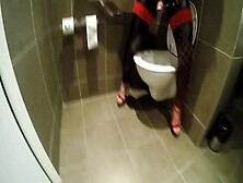 Pissing Tranny,  Foreskin,  Piss,  Toilet,  Cock